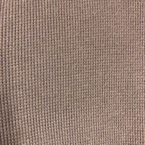 Calvin KLEIN Brown Soft Waffle Stretchy Long Sleeve Sweater Sz L - Picture 4 of 6
